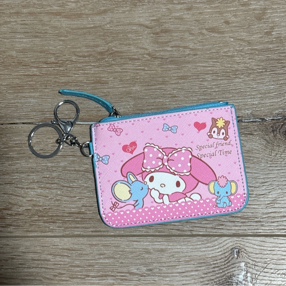 Bundle 2+ items for 30% off Melody Cute Pink Character Wallet with Keychain